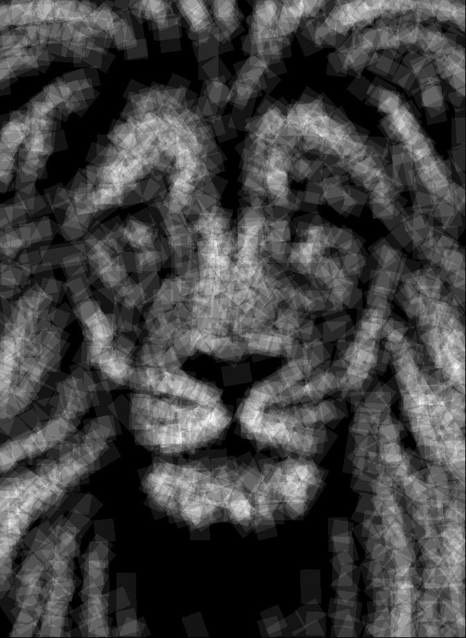 Sellotape lion (digital)